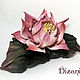 Brooch Lotus. Silk flowers, cloth flowers. Flowers. Dizani. My Livemaster. Фото №4