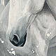 Модульная картина с белой лошадью. Картины. Студия интерьерных картин MBArt. Ярмарка Мастеров.  Фото №6