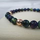Bracelet made of purple and green tiger eye beads and hematite. Rosary bracelet. RoyalWorkshop. Online shopping on My Livemaster.  Фото №2