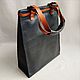Order Tote bag genuine leather. Shoper. The leather bag is large and sturdy. Zhanna. Livemaster. . Tote Bag Фото №3