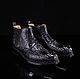 Alligator leather ankle boots, LUX class, in black, Ankle boot, St. Petersburg,  Фото №1