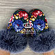 Order Beautiful Pavlovo Posad mittens with Arctic fox fur. Olga Lavrenteva. Livemaster. . Mittens Фото №3