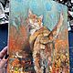 Order Oil painting 'Happy Cat'. Zhanne Shepetova. Livemaster. . Pictures Фото №3