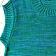 Order Knitted Merino Vest 100% Classic Turquoise blue. hitwool (hitwool). Livemaster. . Vests Фото №3