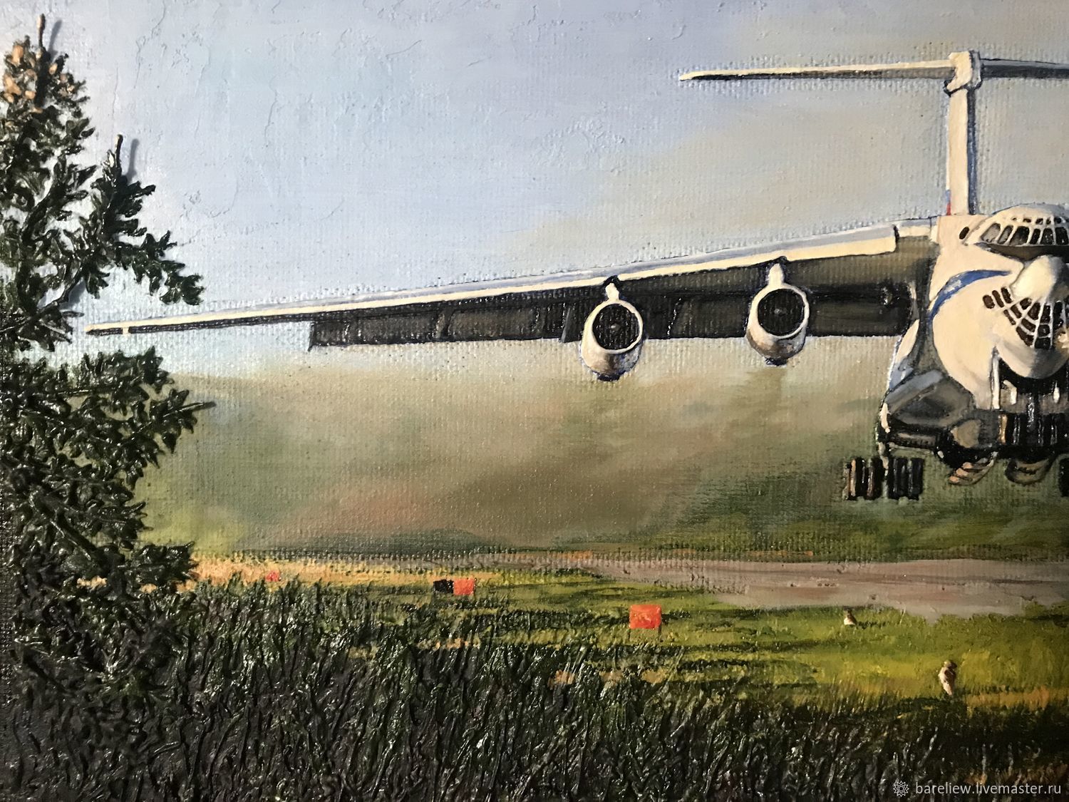 Картина Самолёт ИЛ 76 Объёмная Картина Маслом Самолет Подарок Мужчине ...