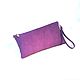 Lilac suede clutch 'Eastern night', evening bag. Clutches. Handbags genuine leather handmade. Online shopping on My Livemaster.  Фото №2
