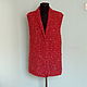 Knitted red vest, Vests, Moscow,  Фото №1