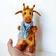 Giraffe finger toy, felted finger doll, Dolls, Rostov-on-Don,  Фото №1