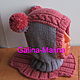 Set of hat and mittens(insulated fleece). Baby Clothing Sets. Galina-Malina (galina-malina). My Livemaster. Фото №4