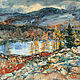Painting in mixed technique Breath of autumn, Pictures, Magnitogorsk,  Фото №1