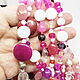 Long Fuchsia Beads on snow (385 cm). Beads2. Selberiya shop. My Livemaster. Фото №6