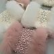 Fur Muff pink white Dressy Muff for wedding. Wedding gloves. ANLace studio. Online shopping on My Livemaster.  Фото №2