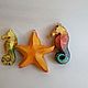 Wooden Christmas Tree toy Starfish. Miniature figurines. Shop Oleg Savelyev Sculpture (Tallista-1). My Livemaster. Фото №4