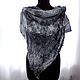 Grey silk handkerchief large 114 cm square thin large batik. Shawls1. Silk scarves gift for Womans. My Livemaster. Фото №6