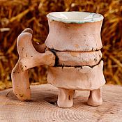 Посуда handmade. Livemaster - original item Vertebral cup on legs.. Handmade.