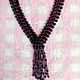 Necklace Tie Garnet. Necklace. handmade jewelry. My Livemaster. Фото №5