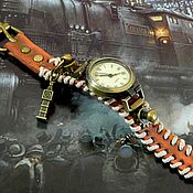 Украшения handmade. Livemaster - original item Steampunk wristwatch 