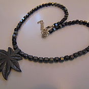 Necklace with Jasper pendant 
