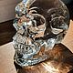 Хрустальный череп литой Crystal skull. Статуэтки. Стеклодувная Мастерская. Интернет-магазин Ярмарка Мастеров.  Фото №2