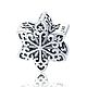 Charm-pendant made of silver female ' Snowflake', Charm Pendant, Moscow,  Фото №1