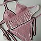 Вязанный крючком женский купальник из хлопка. Купальники. Knitting-vyazanie-kryuchkom. Интернет-магазин Ярмарка Мастеров.  Фото №2