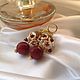 Earrings ' Strawberry with cream', Earrings, Moscow,  Фото №1