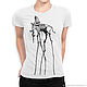 Cotton t-shirt - 'Space Elephant Dali'. T-shirts and undershirts for men. Dreamshirts. Online shopping on My Livemaster.  Фото №2