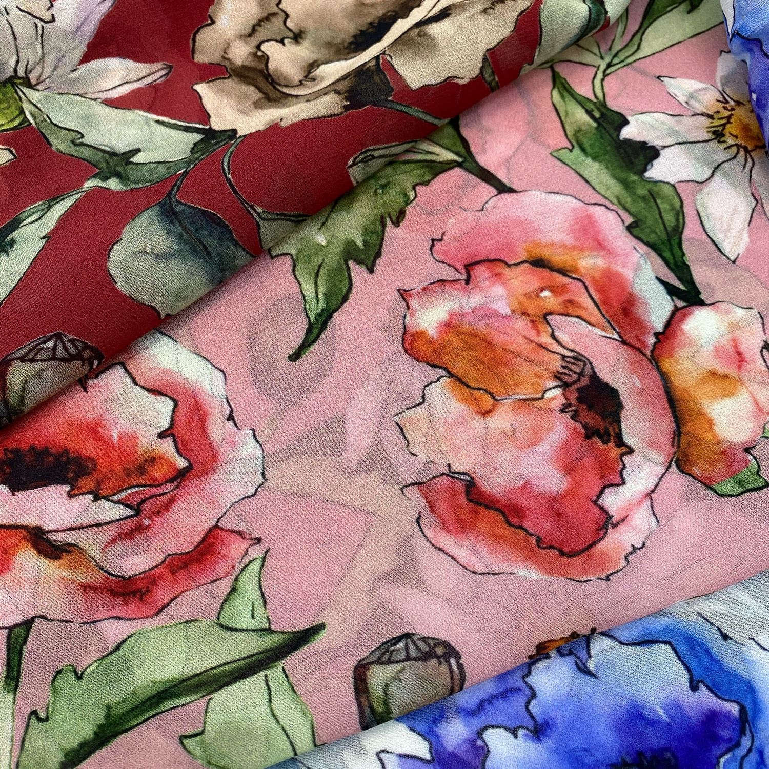 Ткань с цветами в одежде