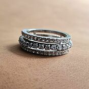 Украшения handmade. Livemaster - original item Ring with Swarovski crystals, Swarovski. Handmade.