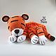 Pyjamas Tiger cub knitted pyjamas toy-hugging tiger, Stuffed Toys, Volokolamsk,  Фото №1