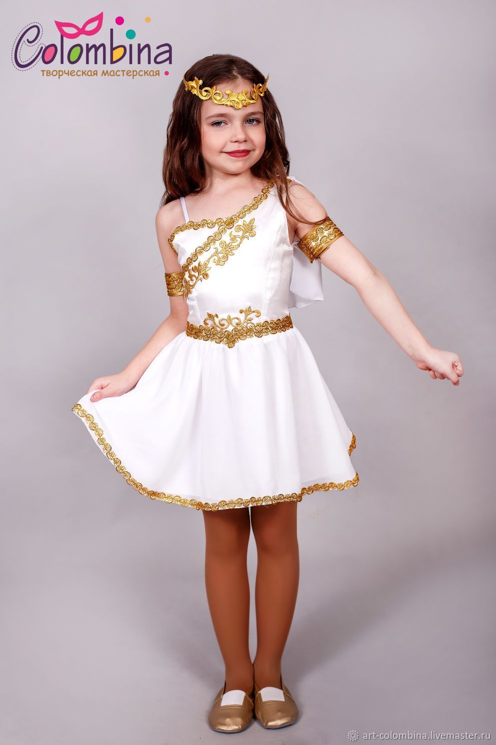 Детское платье в греческом стиле