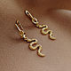 Snake Earrings. Stylish spectacular gold earrings, Earrings, Novosibirsk,  Фото №1