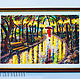 Glass painting on the wall, fusing 'Autumn Park', Stained glass, Odessa,  Фото №1
