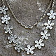 Necklace flowers made of Nickel silver with silver plating. Necklace. Sunny Silver. My Livemaster. Фото №5