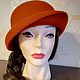Order Hat felted Terracotta color. Oksana Moleva. Livemaster. . Hats1 Фото №3
