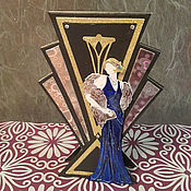 Открытки handmade. Livemaster - original item Postcard in Art Deco style. Handmade.