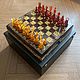 Шахматы из янтаря размер доски 40*40 см. С коробкой и документами, Шахматы, Москва,  Фото №1