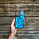 Чехол из эпоксидной смолы Iphone 15 pro. Чехол. O.L.S'you Leather crafts. Ярмарка Мастеров.  Фото №5
