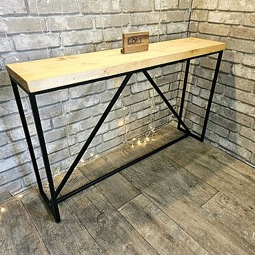 Мебель ручной работы. Ярмарка Мастеров - ручная работа Консоль в стиле лофт. Handmade.