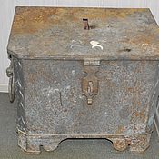 Винтаж handmade. Livemaster - original item Antique safe chest regimental cash register treasury 18-19 century. Handmade.