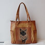 Сумки и аксессуары handmade. Livemaster - original item Leather bag with photo engraving to order for Alla.. Handmade.