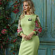 Order Dress 'Forest flower' light green. Designer clothing Olesya Masyutina. Livemaster. . Dresses Фото №3