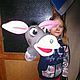 donkey. Doll on hand. Puppets.  A muppet. Puppet show. teatr.tati. My Livemaster. Фото №6