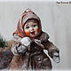 Cotton Christmas tree toy Dusya. Interior doll. Goog attik Laura 9437. My Livemaster. Фото №4