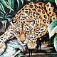Set for embroidery with beads ' Leopard on the tree ', Embroidery kits, Ufa,  Фото №1