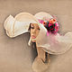 Hat summer 'Pink rose', Hats1, Moscow,  Фото №1