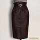 Pencil skirt 'Maya' from NAT. leather or suede (any color), Skirts, Podolsk,  Фото №1