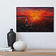 Oil Painting Red Sunset. Pictures. Painting by Margarita Drevs. Online shopping on My Livemaster.  Фото №2