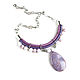 Order Lilac necklace, lilac decoration ' Lilac dreams'. Irina Moro. Livemaster. . Necklace Фото №3