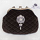 Vintage velvet Queen Silver handbag. Classic Bag. Шерстяночка Елена Коноплёва. Online shopping on My Livemaster.  Фото №2